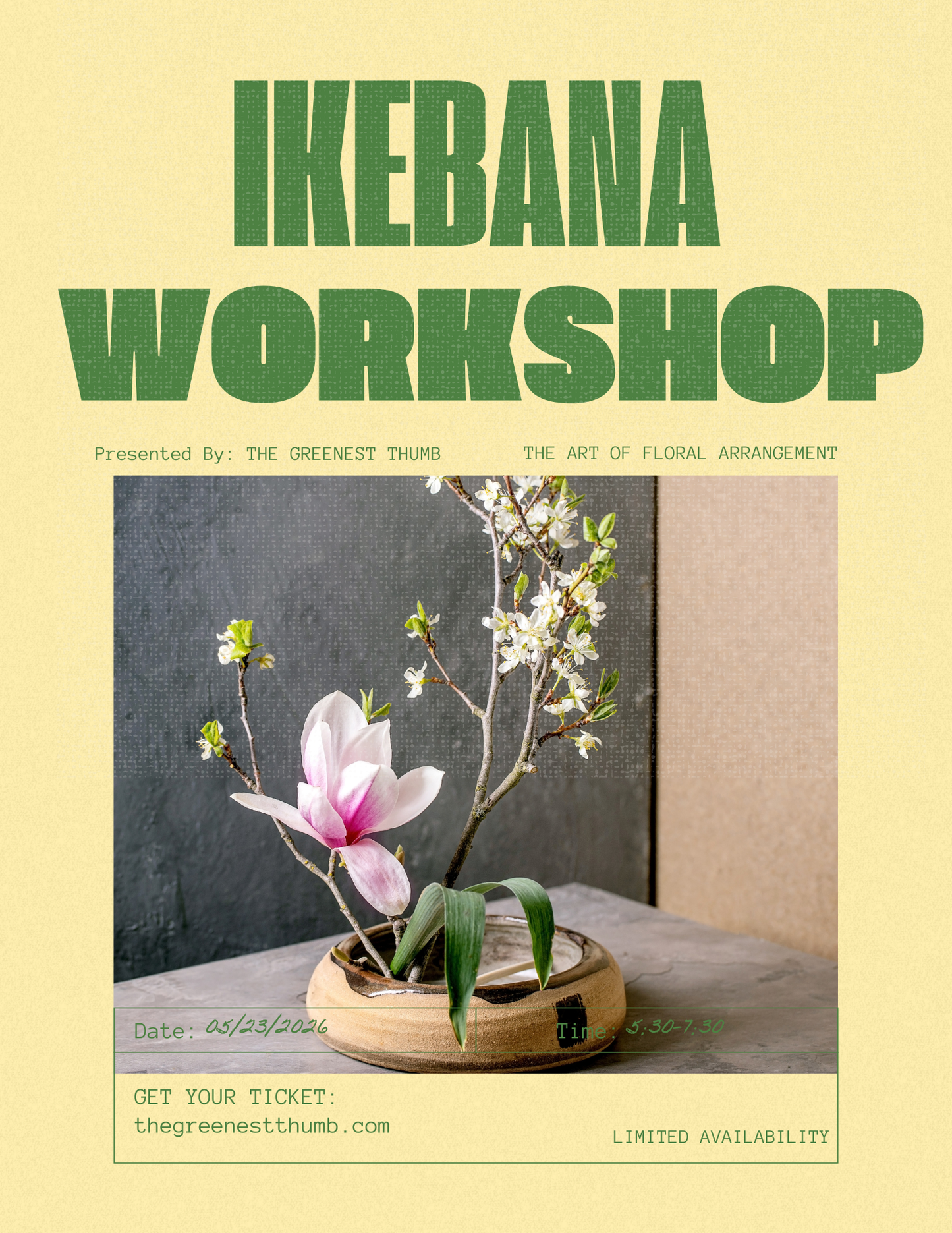 Ikebana Floral Arranging Workshop